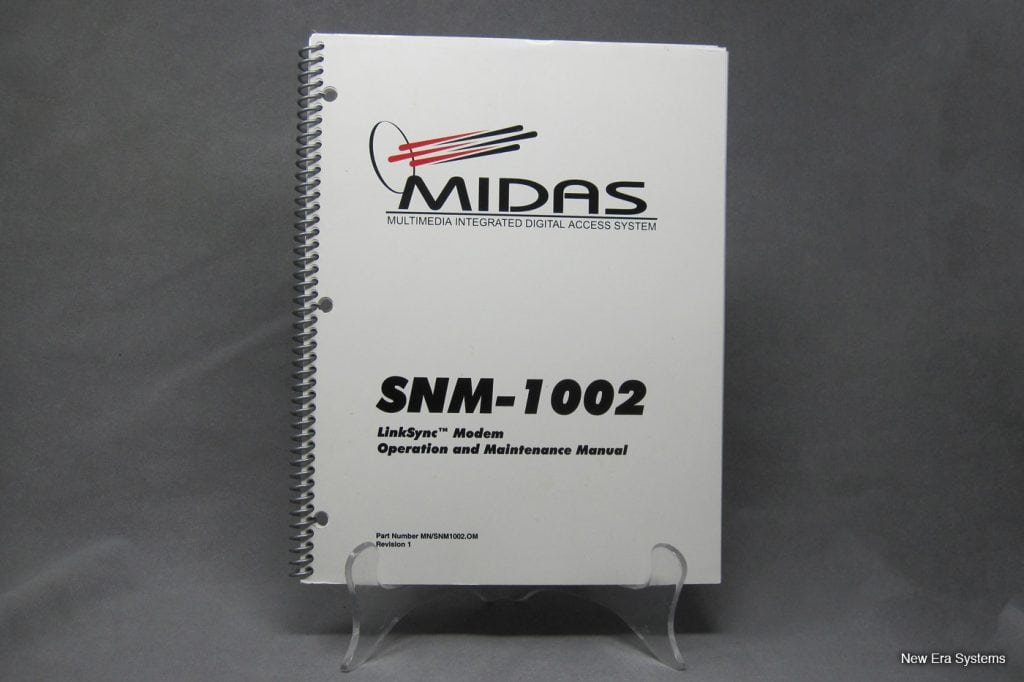 Midas SNM-1002 Modem Manual • New Era Systems