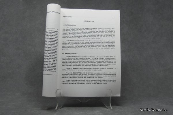 Radyne Corp DMD-4500 Modem Manual • New Era Systems