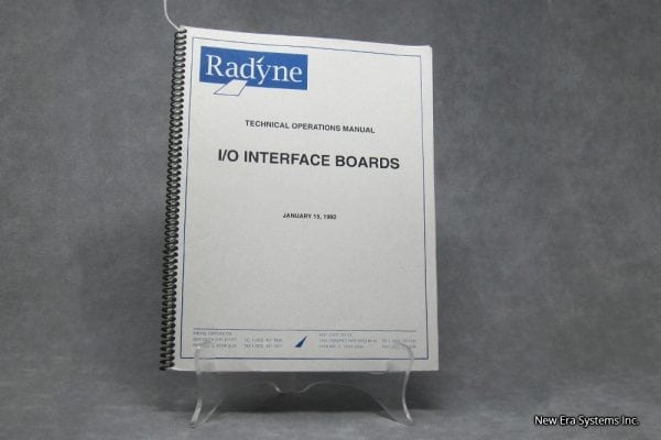 Radyne I/O Interface Board Manual