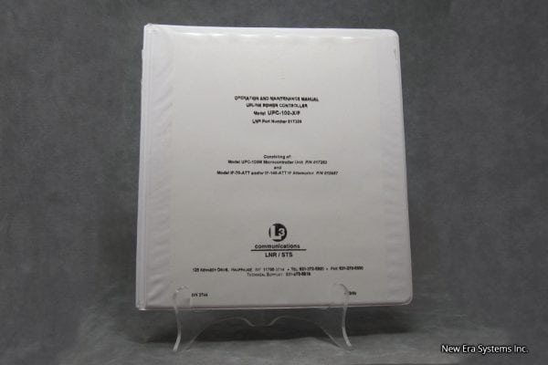 L3 Communications UPC-100-X/F Manual