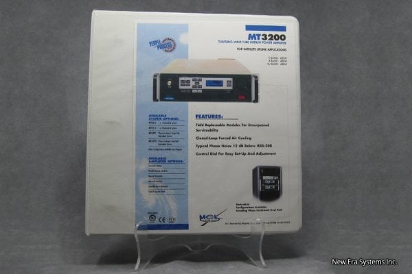 MCL MT3200 TWT Amplifier Manual